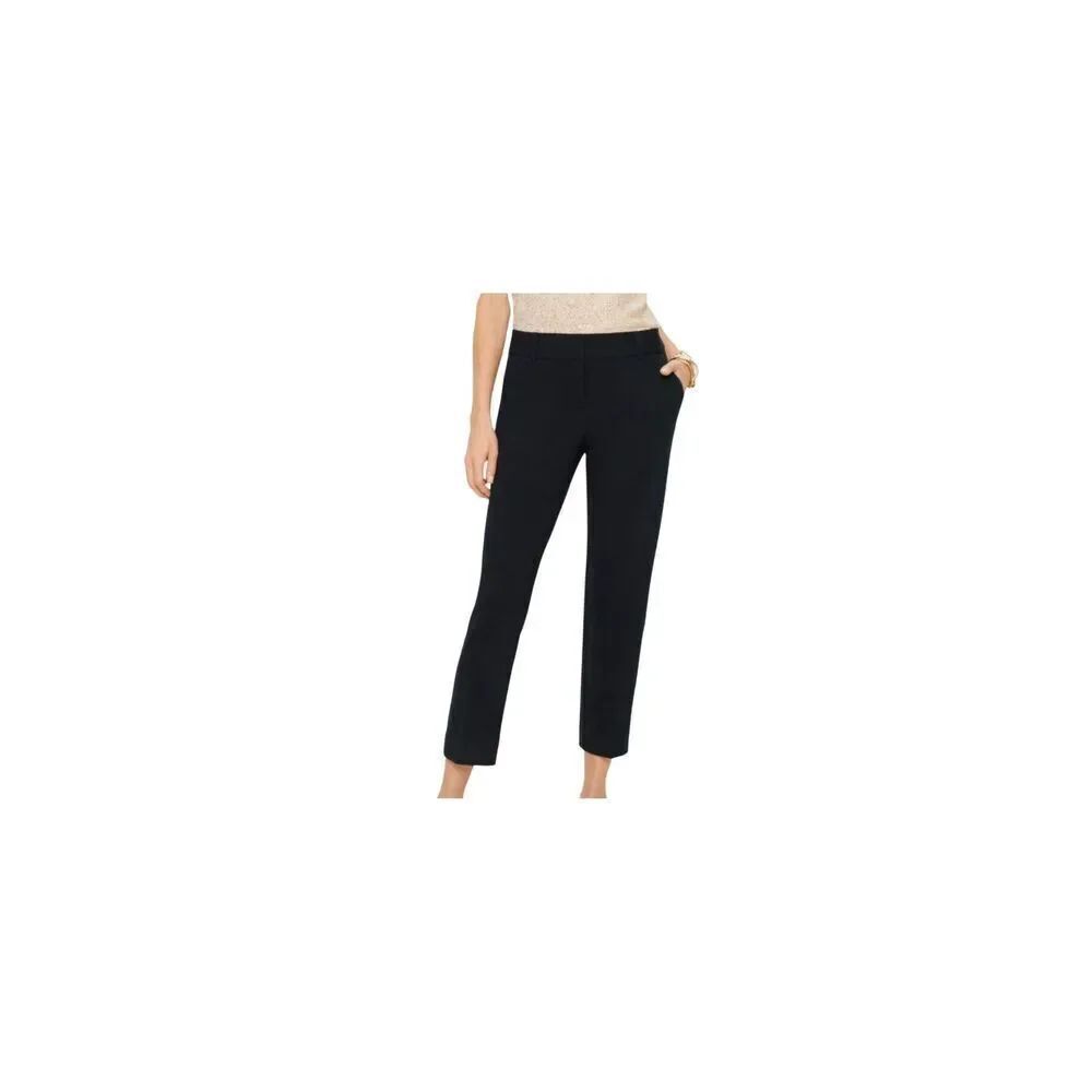 Talbots Hampshire Ankle Pant 14 Petite Black Cropped pants NWT
